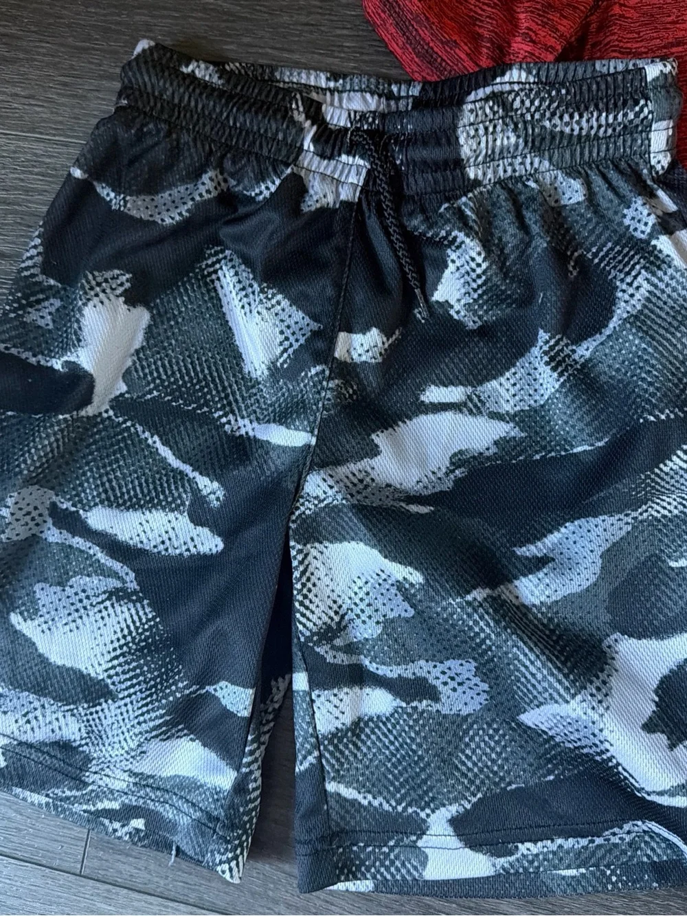 Boys Athletic Drifit T shirt Black Adidas Track Pants 2pr shorts Sz 6-7